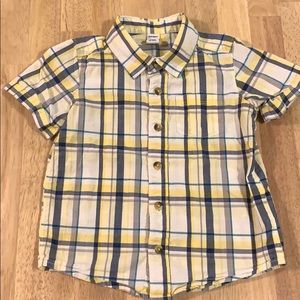 4/10$$ plaid button down 3T